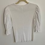 Nation Ltd Nation, Ltd white puff sleeve Top women's size medium Photo 2