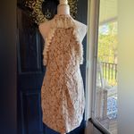 K. Jordan white lace floral mini dress with tassels off shoulder size large Photo 7