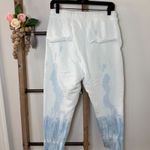 Nili Lotan Womens Tie Dye Joggers Elastic Waist Drawstring Pockets Large White Photo 5