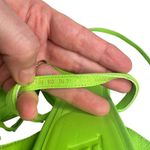 ZARA Neon Green Chunky Platform Strappy Sandals Heels US 8 EU 39 Block Pistachio Photo 13