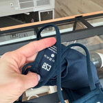 CSB Serenity Lexi Crop top tank sports bra navy criss cross strappy back Blue Size XS Photo 5