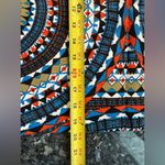 Anthropologie Tabitha Pencil Skirt Size 4 Small Olmeda Blue Orange Mosaic Print Photo 10