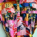 Desigual  Maximalist Botanical Floral Bloom Mini Dress Short Sleeve Size Large Photo 6