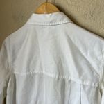 Vince  white cotton silk blend utility long sleeve shirt Photo 9