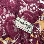 Free People Intimately‎  Size XS Sleeveless Slip Dress Purple Lace Floral Print Photo 4