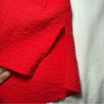 John Mark  Tunic Top Size Large Red Pockets Art to Wear Zip Back 3/4 Sleeves Photo 6