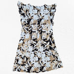 Anne Klein  Khaki Multi Floral Ruffle Sleeve Workwear Shift Dress Size 2 NWT Photo 9