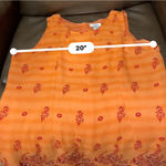 Magic Sleeveless Dress - Women's L - Orange Floral Print Photo 3