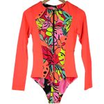 Maaji  Triton One-Piece Swimsuit Zip Neck Long Sleeve Reversible‎ M NWT Photo 0