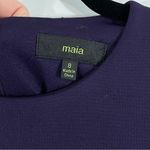 NWT MAIA Ruffle Hem Scuba Sheath Cocktail Dress‎ Size 8 in Plum Purple Photo 5
