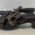 Abeo Gillian Neutral Women's Sandals Slides Adjustable Straps Dress Heels Sz 9 Black Photo 4