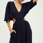 FP Beach Free People Ready To Go One Cut Out Wide Leg Relaxed Peachy Jumpsuit Women’s M Photo 0