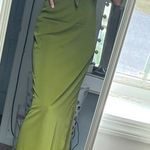 Cozyease Women's Short Sleeve Maxi Dress Tie Front Dress Summer Casual Green Size M Photo 2
