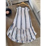 Xirena Atlas Rumer Cotton Striped Maxi Dress Size Medium Blue Photo 1