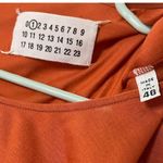 Maison Margiela Blouse Short Sleeves Top Orange Womens Size IT 46 US 10 Flawed Photo 7