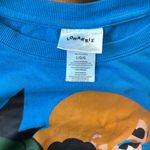 Lo Harris "I Have a Voice" Faces Graphic Sweatshirt Teal Oversized Women’s Large Blue Photo 5