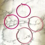 Large pink hoops Photo 0