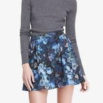 EXPRESS  Floral Scuba Full Skirt Size Small EUC Photo 0