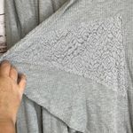 rxb Gray Open Front Cardigan Draped Lace Detail Lightweight Size L Size L Photo 5