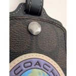 Coach Luggage Tag in Signature Canvas NWOT Aviation Stocking Stuffer Gift Travel Photo 1