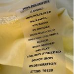 Ann Taylor Yellow 3D Floral Sleeveless Blouse Womens Top Size S Preppy Chic Photo 7