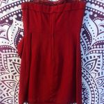 Forever 21 Formal Strapless Mini Dress Red Bow Ribbon Photo 3