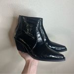 ANINE BING  Black Embossed Patent leather Tania Ankle Boots Booties NEW 40/10 Photo 7