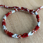 Handmade Abilene Bracelet anklet trendy comfortable tie embroidery thread woven gift Photo 0