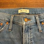 Madewell  The Perfect Vintage Jean 31 Blue Straight Leg Distressed Raw Hem Jeans Photo 1