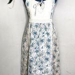 As Know As Maxi Cottage Peasant Dress Blue Size M Photo 0