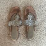 Jack Rogers  Jacks Flat Sandal in Shiny Silver & Gold Photo 1