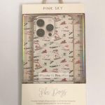 Pink sky nwt Ski Dogs iPhone 14 Pro Max Case with MagSafe winter Christmas White Photo 0