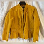 Y2K Savi Parker New York Size Faux Leather Jacket Coat Mustard Yellow Size 2x Photo 0