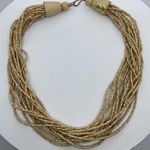Bamboo Handmade Beaded Necklace‎ Lightweight  Wood Carved Choker Boho Style Photo 0