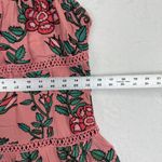 For Love & Lemons For‎ Love & Lemons Floral Pink Mini Dress Women's Medium Tiered Lace Trim Photo 3