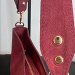 Anna Poala | Italian Leather Shoulder Bag ~ Maroon w/ Crossbody Strap Red Photo 11