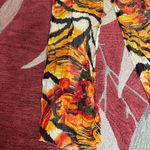 Vintage floral silk scarf by‎ Adrienne landau. Orange Photo 2