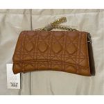 Alyssa Vegan Quilted Crossbody Bag Brown Photo 3