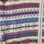 Heirloom collectibles size large fair isle multicolor full zip sweater nordic White Photo 6