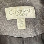 Conrad C Woman Women’s Jacket Stitching Soft Lightweight Black Faux Leather 20 Size 20W Photo 2