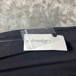 Roz & Ali Black Sleeveless Keyhole Knee Length Shift Dress Top Tied Overlay, L Photo 3