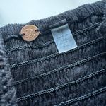 Free People  Carrie Bralette Black smock eyelet peasant S Photo 4