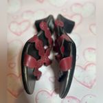 Jasmin Red Boho Comfy Ornate Design Womens Sandals Slide on Flip Flops Size 8.5 Photo 2