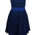 Minuet Blue Black Formal Dress NWT Size Medium Blue Strapless Homecoming Dress Photo 0