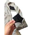 Lululemon base runner 1/2 zip jacket herringbone grey black size 4 Photo 3