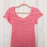 Old Navy VTG Womens Crochet Dress Size M Pink Y2K Boho Cottage Festival Beach Photo 1