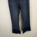 Spanx  Cropped Flare Jeans Medium Wash Pull On Stretch Raw Hem Womens Small Photo 3