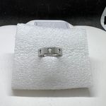 Handmade Cross Silver stainless steel ring - Size 7.5 Photo 0