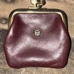 Etienne Aigner Vintage 60s  Small Leather Kisslock Coin Purse ITALY Photo 6