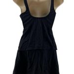 Jantzen  Black Textured Tankini 3 PC Set Womens Swim Separates Size 8 Photo 7